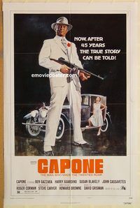 v291 CAPONE style B one-sheet movie poster '75 Ben Gazzara, Guardino