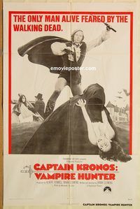 v292 CAPTAIN KRONOS VAMPIRE HUNTER one-sheet movie poster '74 Hammer!