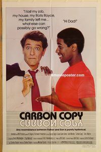 v296 CARBON COPY one-sheet movie poster '81 1st Denzel Washington