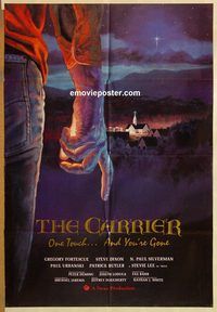 v303 CARRIER one-sheet movie poster '87 one touch and you're gone!