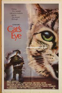 v311 CAT'S EYE one-sheet movie poster '85 Stephen King, Drew Barrymore