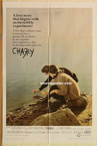 v322 CHARLY one-sheet movie poster '68 Cliff Robertson, Claire Bloom