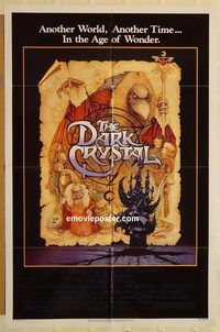 v358 DARK CRYSTAL one-sheet movie poster '82 Jim Henson, Frank Oz
