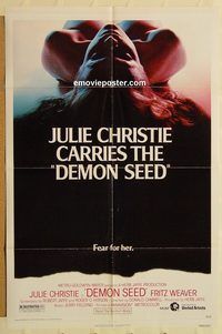 v373 DEMON SEED one-sheet movie poster '77 Julie Christie sci-fi!