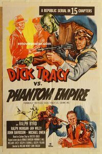 v380 DICK TRACY VS CRIME INC one-sheet movie poster R52 Ralph Byrd, serial