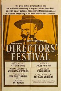 v381 DIRECTOR'S FESTIVAL one-sheet movie poster '60s Citizen Kane