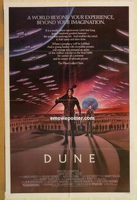v395 DUNE one-sheet movie poster '84 Kyle MacLachlan, David Lynch