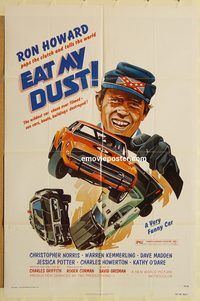 v400 EAT MY DUST one-sheet movie poster '76 Ron Howard, car racing!