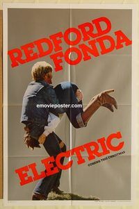 v405 ELECTRIC HORSEMAN teaser one-sheet movie poster '79 Robert Redford