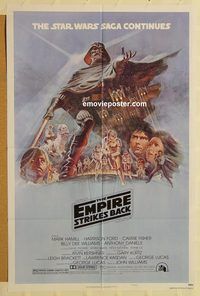 v409 EMPIRE STRIKES BACK style B 1sh movie poster '80 George Lucas