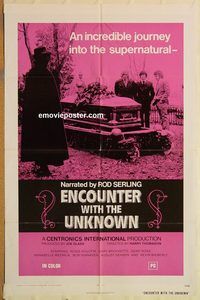 v410 ENCOUNTER WITH THE UNKNOWN one-sheet movie poster '73 supernatural!