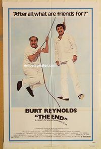 v411 END style B one-sheet movie poster '78 Burt Reynolds, Dom DeLuise