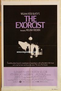 v422 EXORCIST one-sheet movie poster '74 William Friedkin, Von Sydow