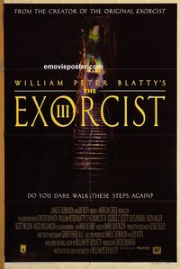 v424 EXORCIST 3 one-sheet movie poster '90 George C. Scott, William Blatty