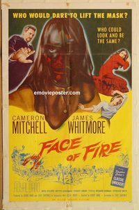 v426 FACE OF FIRE one-sheet movie poster '59 Albert Band, James Whitmore