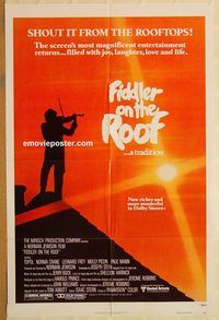 v441 FIDDLER ON THE ROOF one-sheet movie poster R79 Topol, Molly Picon