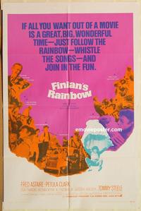 v448 FINIAN'S RAINBOW one-sheet movie poster '68 Fred Astaire, Clark