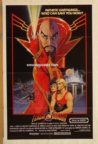 v462 FLASH GORDON one-sheet movie poster '80 Max Von Sydow sci-fi!