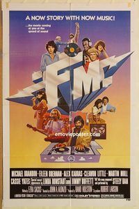 v467 FM one-sheet movie poster '78 Martin Mull, radio rock 'n' roll
