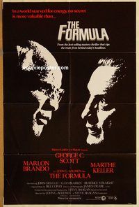 v473 FORMULA int'l one-sheet movie poster '80 Marlon Brando, George C. Scott