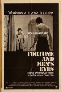 v475 FORTUNE & MEN'S EYES one-sheet movie poster '71 life in prison!