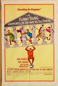 v501 FUNNY THING HAPPENED ON THE WAY TO THE FORUM style A one-sheet movie poster