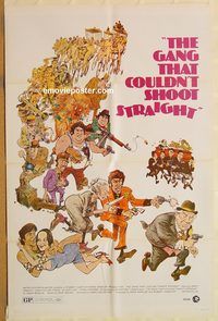 v509 GANG THAT COULDN'T SHOOT STRAIGHT one-sheet movie poster '71 Orbach