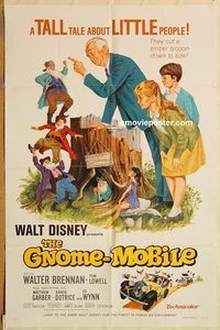 v536 GNOME-MOBILE one-sheet movie poster R76 Walt Disney, Walter Brennan