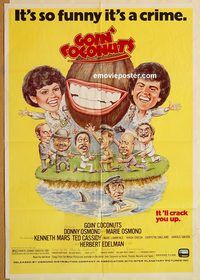 v540 GOIN' COCONUTS one-sheet movie poster '78 Donny & Marie Osmond