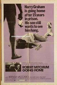 v541 GOING HOME one-sheet movie poster '71 Robert Mitchum, Brenda Vaccaro