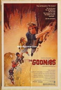 v552 GOONIES one-sheet movie poster '85 cool Drew Struzan art!