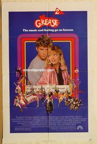 v557 GREASE 2 one-sheet movie poster '82 Michelle Pfeiffer, Max Caufield