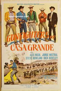 v568 GUNFIGHTERS OF CASA GRANDE one-sheet movie poster '64 Alex Nicol