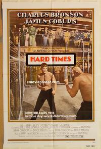 v585 HARD TIMES style B one-sheet movie poster '75 Charles Bronson, Coburn
