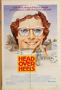 v598 HEAD OVER HEELS one-sheet movie poster '79 John Heard, Hurt