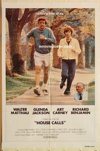 v633 HOUSE CALLS one-sheet movie poster '78 Walter Matthau, Jackson