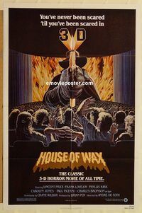 v640 HOUSE OF WAX one-sheet movie poster R81 3D Vincent Price
