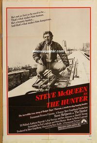 v649 HUNTER one-sheet movie poster '80 Steve McQueen, Wallach