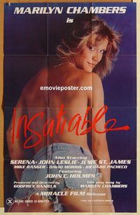 v666 INSATIABLE one-sheet movie poster '80 super sexy Marilyn Chambers!