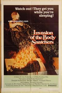v670 INVASION OF THE BODY SNATCHERS one-sheet movie poster '78 best one!