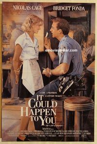 v672 IT COULD HAPPEN TO YOU one-sheet movie poster '94 Nicolas Cage, Fonda