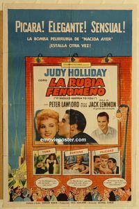 v674 IT SHOULD HAPPEN TO YOU Spanish/US one-sheet movie poster '54 Holliday