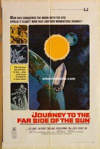 v688 JOURNEY TO THE FAR SIDE OF THE SUN one-sheet movie poster '69 sci-fi