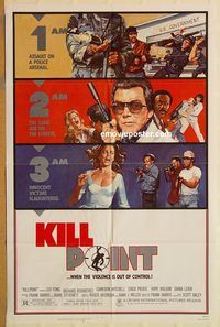 v693 KILLPOINT one-sheet movie poster '84 Richard Roundtree, Mitchell