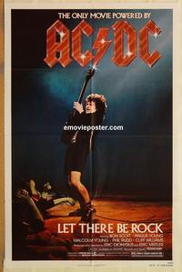 v721 LET THERE BE ROCK one-sheet movie poster '82 AC/DC Angus Young