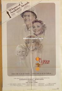 v809 ON GOLDEN POND one-sheet movie poster '81 Kate Hepburn, Henry Fonda