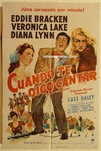 v818 OUT OF THIS WORLD Spanish/US one-sheet movie poster '45 Lake, Bracken