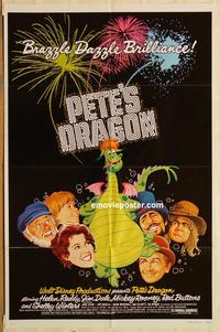 v833 PETE'S DRAGON one-sheet movie poster '77 Walt Disney, Rooney