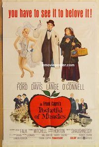 v849 POCKETFUL OF MIRACLES one-sheet movie poster '62 Frank Capra, Ford