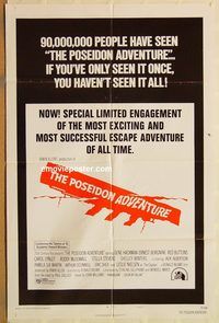 v857 POSEIDON ADVENTURE style B 1sh movie poster R74 Gene Hackman